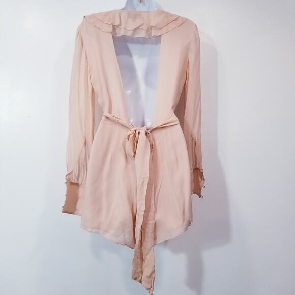 INTERMIX Silk Ruffle Romper - Picture 3 of 13